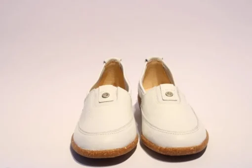 ACO Slipper Cindy leder weiß 341/9501