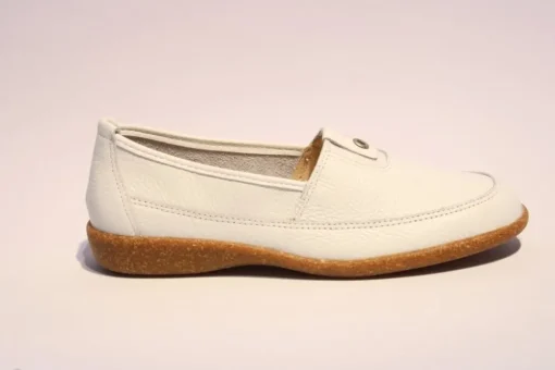 ACO Slipper Cindy leder weiß 341/9501