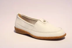 ACO Slipper Cindy leder weiß 341/9501