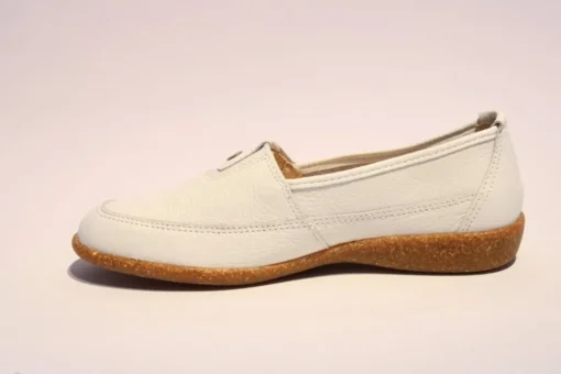ACO Slipper Cindy leder weiß 341/9501