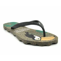 ASPORTUGUESAS Zehentrenner FlipFlop schwarz Papagei  P018116005