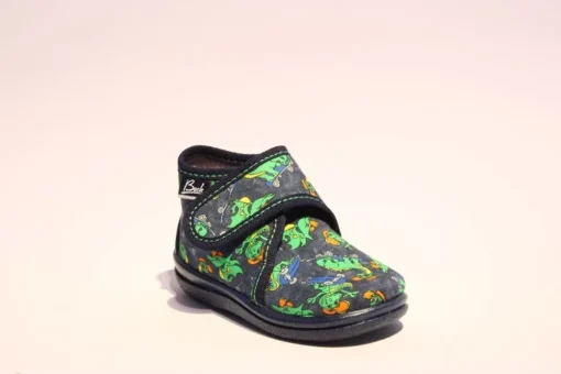 Beck Hausschuh Jungen  Dinosaurier blau 3041/05