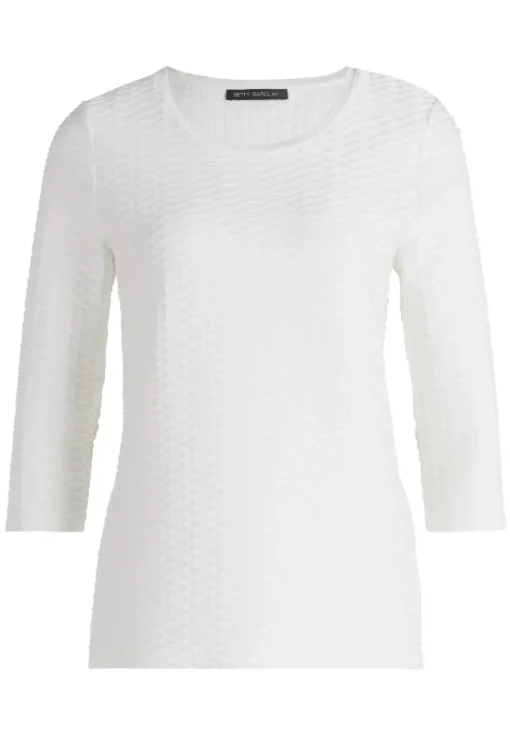Betty Barclay Basic 3/4 Arm Shirt BLAU / SCHWARZ / WEIß 21582794