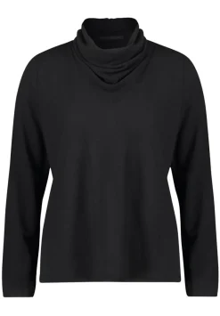 Betty Barclay Blusenshirt Wasserfallausschnitt schwarz S23 29122174