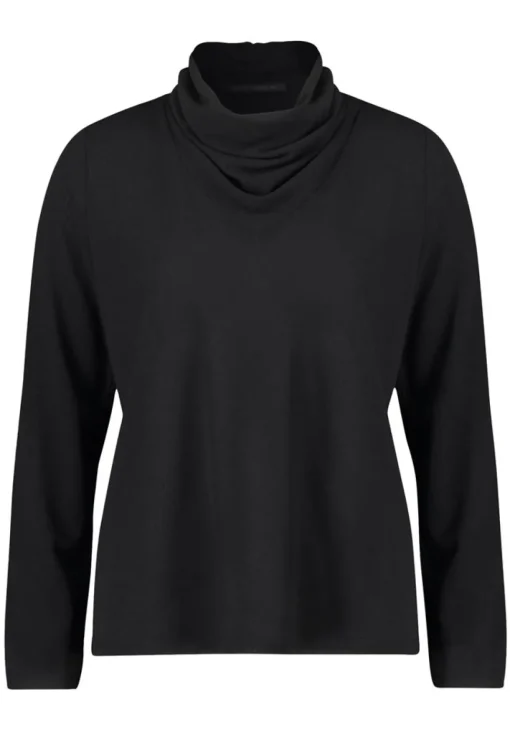 Betty Barclay Blusenshirt Wasserfallausschnitt schwarz S23 29122174