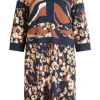 Betty Barclay Shirtkleid Print 3/4 Arm  blau S23 14192166