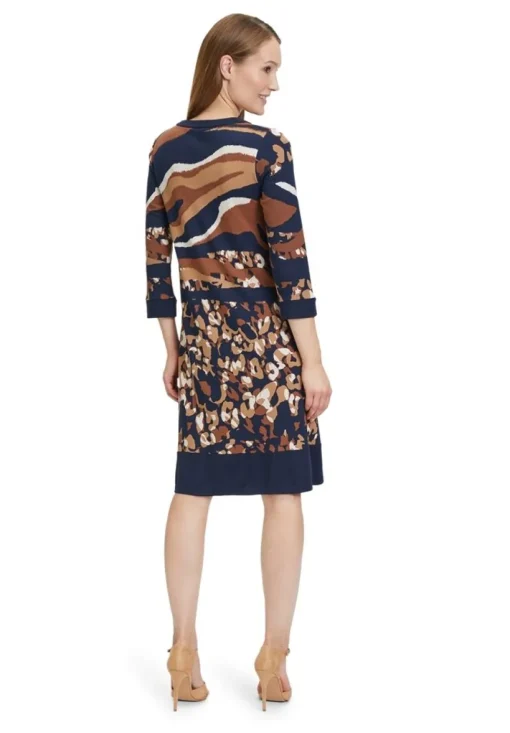 Betty Barclay Shirtkleid Print 3/4 Arm  blau S23 14192166
