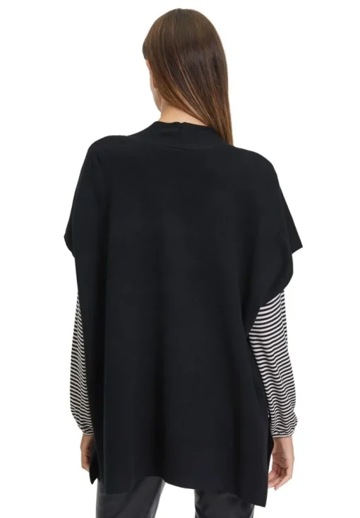 Betty Barclay Strick- Cape Seitenschlitze schwarz S23 50021036