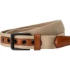 Camel Active Gürtel Baumwolle Leder beige 5B22402220