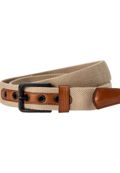 Camel Active Gürtel Baumwolle Leder beige 5B22402220