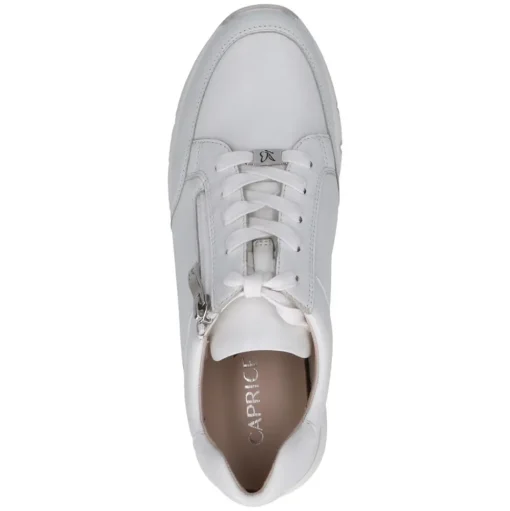 Caprice Damen Sneaker Leder Wechselfußbett H- Weite weiß S14 9-23753-42