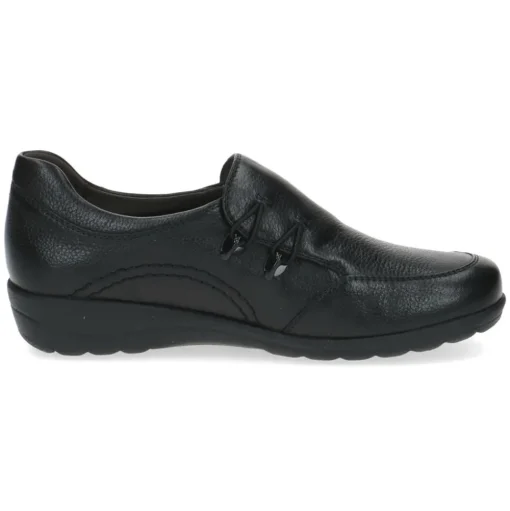 Caprice Slipper Leder Weite H schwarz S23 9-24705-41