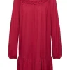 EDC Minikleid aus Strick, LENZING™ ECOVERO™ rot S23 112CC1E312