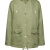 EDC Parka mit Kapuzeneinsatz aus Jersey grün S23 013CC1G309