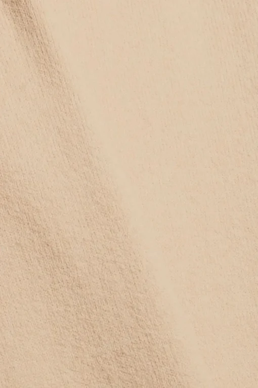 EDC Strickhose weites Bein Wolle elastischer Kordelzugbund beige S21 091CC1B301