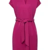 Esprit Strickkleid mit Bindegürtel, TENCEL™ pink S23 043EE1E334