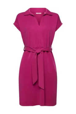 Esprit Strickkleid mit Bindegürtel, TENCEL™ pink S23 043EE1E334