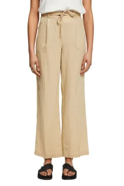 Esprit Weit geschnittene Leinenhose beige, grün, pink, schwarz S23 033EE1B345
