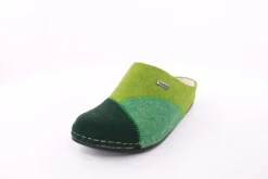 Fuß Bequem Damen Hausschuh Pantolette grün S23 106/01-184