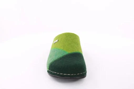 Fuß Bequem Damen Hausschuh Pantolette grün S23 106/01-184
