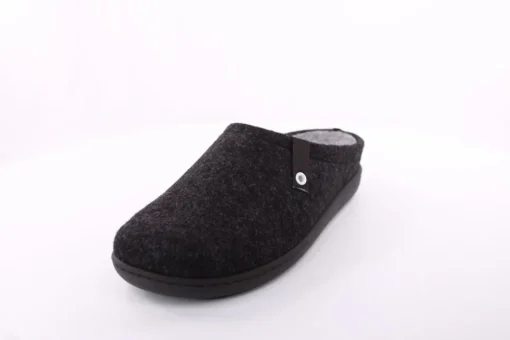 Fuß Bequem Herren Hausschuh Pantolette Wechselfußbett blau, schwarz S23 801/01