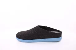 Fuß Bequem Herren Hausschuh Pantolette Wechselfußbett blau, schwarz S23 801/01