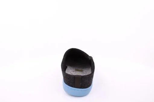Fuß Bequem Herren Hausschuh Pantolette Wechselfußbett blau, schwarz S23 801/01