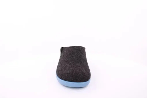 Fuß Bequem Herren Hausschuh Pantolette Wechselfußbett blau, schwarz S23 801/01