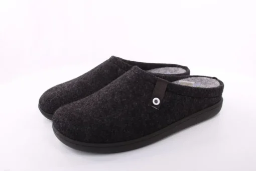 Fuß Bequem Herren Hausschuh Pantolette Wechselfußbett blau, schwarz S23 801/01