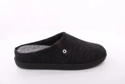 Fuß Bequem Herren Hausschuh Pantolette Wechselfußbett blau, schwarz S23 801/01
