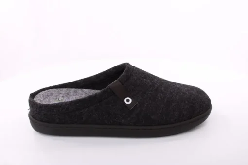 Fuß Bequem Herren Hausschuh Pantolette Wechselfußbett blau, schwarz S23 801/01