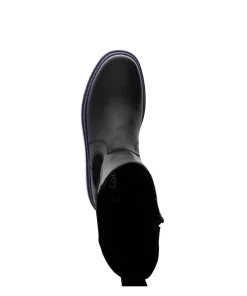 Gabor Biker Boots Leder Warmfutter Wechselfußbett farbige Sohle schwarz S23 31.724.23