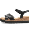 Gabor Damen Keilsandalette Leder COMFORT-Mehrweite G schwarz  S14 42.704.57