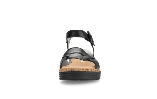 Gabor Damen Keilsandalette Leder COMFORT-Mehrweite G schwarz  S14 42.704.57
