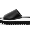 Gabor Damen Pantolette Leder Sägezahnsohle schwarz S14 44.613.27