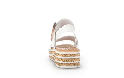 Gabor Damen Plateau Sandale Leder weiß S14 44.550.20