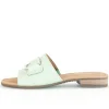 Gabor Pantolette Leder Zierschnalle COMFORT-Mehrweite G grün S14 42.792.53