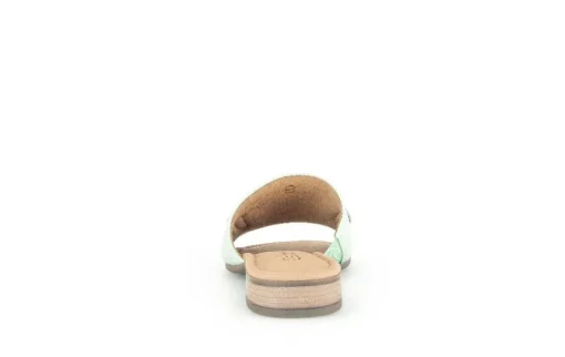 Gabor Pantolette Leder Zierschnalle COMFORT-Mehrweite G grün S14 42.792.53