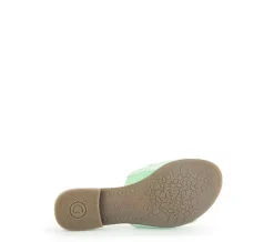 Gabor Pantolette Leder Zierschnalle COMFORT-Mehrweite G grün S14 42.792.53