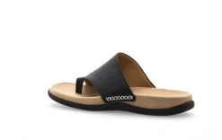Gabor Pantolette Zehentrenner Leder schwarz 03.700.27