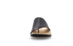 Gabor Pantolette Zehentrenner Leder schwarz 03.700.27
