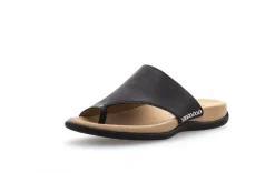 Gabor Pantolette Zehentrenner Leder schwarz 03.700.27