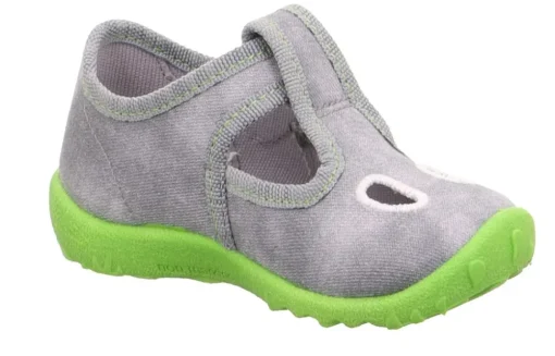 Legero Hausschuh mit Klettverschluss SPOTTY - grau S13  1-009248-2500