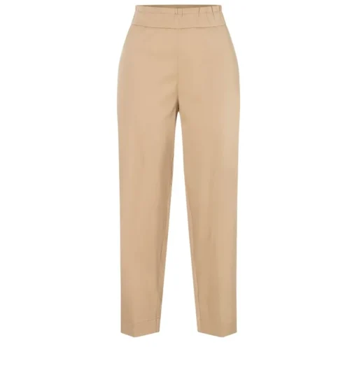 MAC CLEO SUMMER Chino Hose elastischer Bund beige blau S23 0400L304300