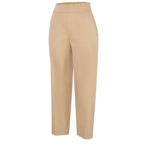 MAC CLEO SUMMER Chino Hose elastischer Bund beige blau S23 0400L304300