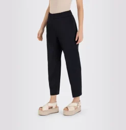 MAC CLEO SUMMER Chino Hose elastischer Bund beige blau S23 0400L304300