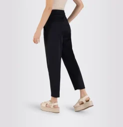 MAC CLEO SUMMER Chino Hose elastischer Bund beige blau S23 0400L304300