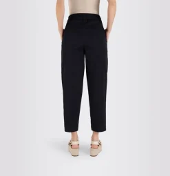 MAC CLEO SUMMER Chino Hose elastischer Bund beige blau S23 0400L304300