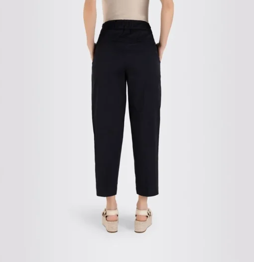 MAC CLEO SUMMER Chino Hose elastischer Bund beige blau S23 0400L304300