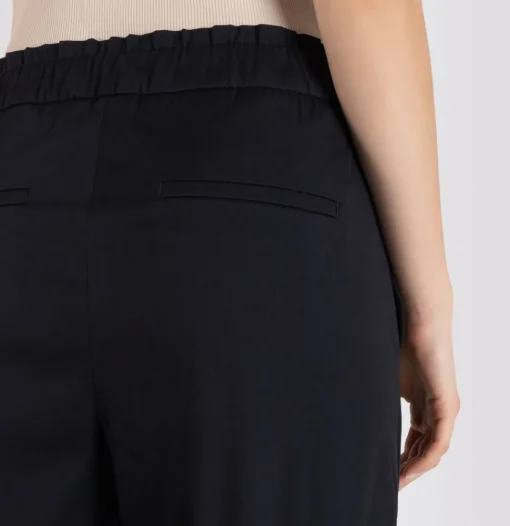 MAC CLEO SUMMER Chino Hose elastischer Bund beige blau S23 0400L304300